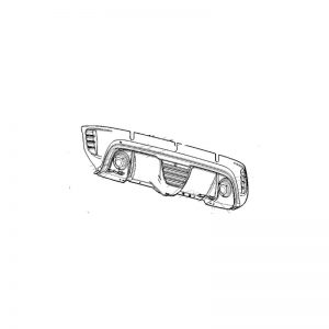 Calandra Estrattore Paraurti Posteriore Ligier Js50 Sport V2 (Js56) / V3 (Js58) - 1410058