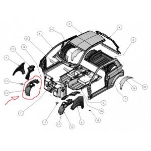 Passaruota Lokari Anteriore Dx Ligier Ixo - 0086396