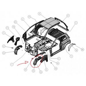 Passaruota Lokari Anteriore Sx Ligier Ixo - 0086395