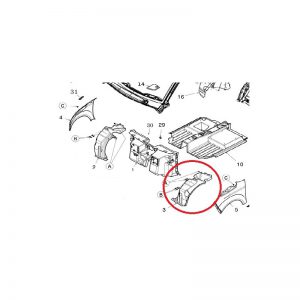 Passaruota Lokari Anteriore Sx Microcar Due' (P85 P88 P105) / Mgo 3-4-5-6 (P96 P98 P110) - 1415825